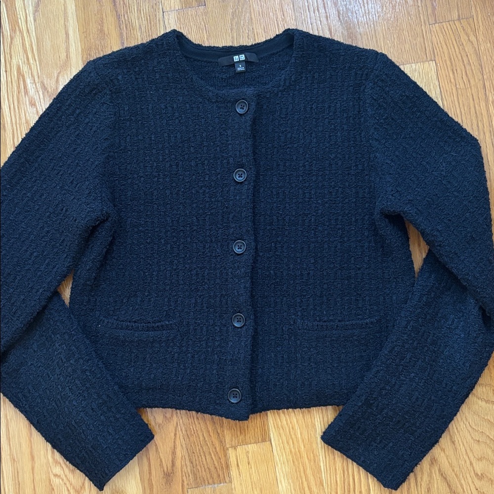 Uniqlo Black Women's Structured Light Coat